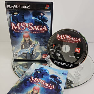 MS Saga: A New Dawn (Sony PlayStation 2, 2006) Authentic W/ Manual PS2 Tested